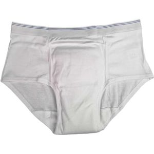 Incontinentieslips, blaascontroleslips, herbruikbare wasbare katoenen incontinentie-ondergoedbroek met absorberend kussen 150-200 ml urinevolume (Size : Large)