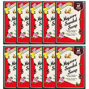 Mysore Sandal Soap S Pack Of 10 (75 Gr. Bars)