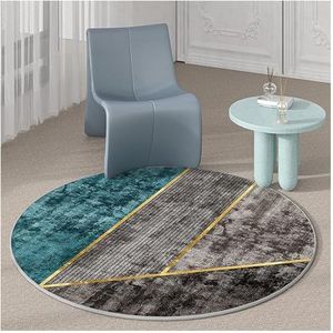 ronde vloerkleden, groot rond vloerkleed, Antislip rond wasbaar tapijt for thuis, kantoor, studeerkamer (maat: 80 cm/31 inch, kleur: C) (Color : D, Size : 120cm/47in)
