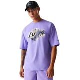 New Era - Nba Los Angeles Lakers Infill - Oversize T-shirt - Met Korte Mouwen
