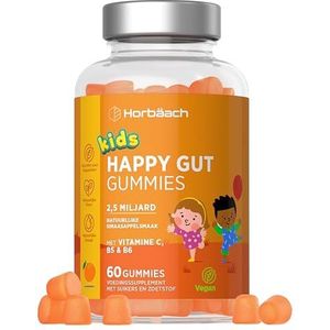 Biotica Kids Gummies | 2 Maanden Voorraad Gummies met Lactobacillus Casei, Bifidobacterium, Vitamine C, B3, B5, B6 & meer! | Darmflora | bij Horbaach