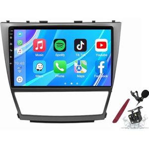 Android 14 Autoradio Sat Navi voor T-oyota Camry 40(2006-2011) 9 Inch Touchscreen Multimedia Speler met Draadloze Carplay GPS Navigatie FM RDS Bluetooth 5G-WiFi SWC DSP,M100s