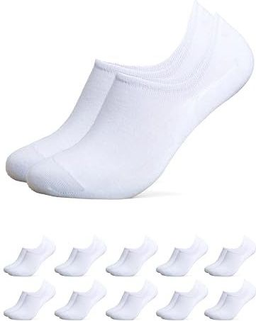 Occulto - Solana - Onzichtbare Bamboe Sokken - Wit - Pak van 10