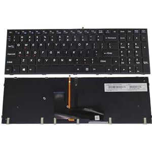 ZC US Ru Engels verlicht toetsenbord voor Clevo voor P650 P650SG P651SG P650SE P651SE P655SE 6-80-P6500-013-1 MP-13H83USJ430B(US Backlit)
