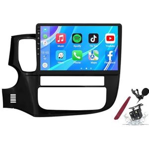 Android 14 Autoradio Stereo voor M-itsubishi Outlander 3(2012-2018) 9""Touchscreen Multimedia Speler met Draadloze Carplay GPS Navigatie FM RDS Bluetooth 5G-WiFi SWC DSP,M100s