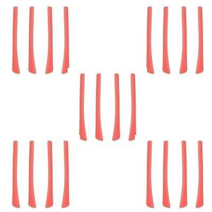 5 Set van 4 Stuks Brillen Bril Oorsokken Oor Tips Zachte Siliconen Gemakkelijk Installeer Rood, 6,9 x 0,7 cm