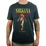 Amplified Nirvana-in Utero T-shirt voor heren, Grijs (houtskool Cc), XL