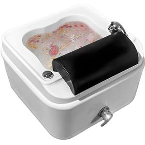 Verwarmd voetenbad met bubbelstraalmassage, professioneel pedicurebad met LED-indicator en draagbaar ontwerp, diepe ontspanningsvoetbad voor persoonlijke verzorging en stressverlichting Nature