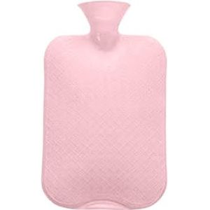 Warmwaterkruik 2 stuks dikke warmwaterflessen draagbare rubberen winter warm water zak handwarmer meisjes zak handen voeten warm water zak warm water zak roze - 2000 ml)