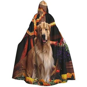 Huisdier Gouden Hond Hooded Mantel Unisex Volledige Lengte Mantel Cape Halloween Kerst Mantel Cosplay Kostuums Party Cape