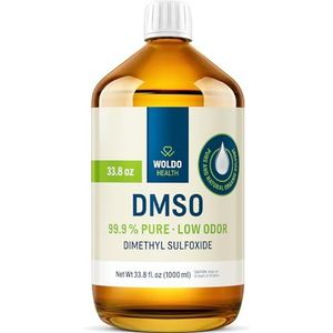 DMSO 99,9% farmacetische kwaliteit 1l Dimethylsulfoxide in bruine glazen fles