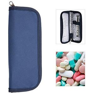 Nikou Diabetische tas - Draagbare Insuline Cooler Diabetische Patiënt Bag Organizer Reizen geïsoleerde case, marineblauw, Modern