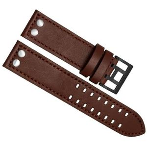 dayeer Lederen Horlogeband Voor Hamilton Luchtvaart H77755533 H77616533 Mannen Horloge Band Armband Pols (Color : Red Black, Size : 20mm)