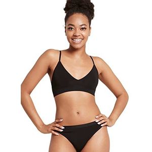 Boody | Dames LYOLYTE Triangle Bralette | Organisch bamboe ondergoed | Naadloze BH | Single, Zwart, M