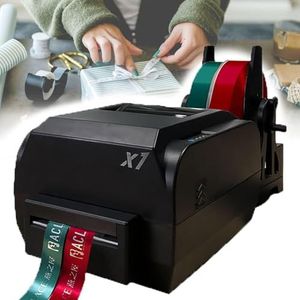 Satijnen lintprintermachine, digitale lintprinter met linthouder, stempeldrukmachine for wikkelen, 25-108 mm/20-50 mm/12-20 mm breedte, snelheid 150 mm/s(Double row)