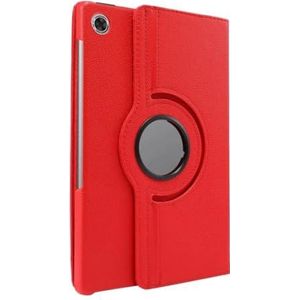 360 Roterende Tablet Case Geschikt for Lenovo Xiaoxin Pad 2022 10.6 M10 Plus 3e Gen TB-125F TB-128F Tablet Cover stand Shell(Red)
