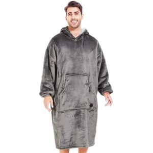 THREE POODLE Draagbare deken hoodie, oversized sherpa-sweatshirt voor volwassenen, vrouwen, mannen, warme, gezellige deken met capuchon, geschenken voor moeder vriendin