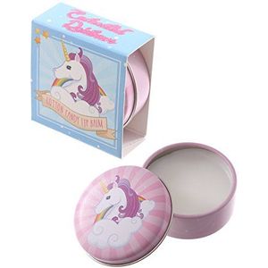 Gossip meisje - schattig eenhoorn lip balsem glans in een tin ideale gift voorraadvulmiddel (Cotton snoep)