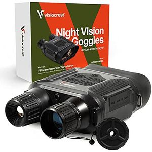 Visiocrest Night Vision Goggles Infrared Binoculars met 32 GB geheugenkaart voor foto en video 100% helder zicht in duisternis surveillance en jagende nachtuitrusting