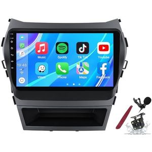 Android 14 Autoradio Sat Navi voor H-yundai IX45(2013-2017) 9 Inch Touchscreen Multimedia Speler met Draadloze Carplay GPS Navigatie FM RDS Bluetooth 5G-WiFi SWC DSP,M700s