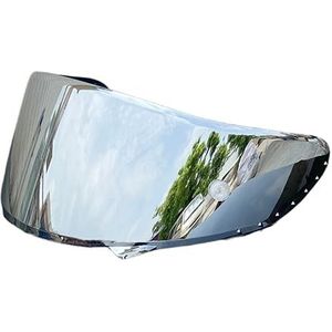 Motorhelm vizier lens, Helmvizier, RF-1200 Gezichtsscherm Vervanging X14 UV Beschermend Krasbestendig Helmvizier for X14 RF-1200 CWR-1 Z7 X-Spirit (Blauw)(Silver)