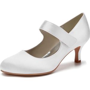 SYDZSW Dames Naaldhak Pumps Hoge Hakken Sexy Hakken Schoenen 35-43, Wit, 43 EU