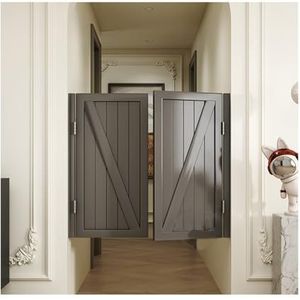 Swinging Doors Cafe Doors, Saloon Cafe Doors, Stevige Cafe Saloon Doors met metalen scharnieren, Cowboy Swinging Door for trappen Badkamer Slaapkamer Balkon, Auto Close (Color : A, Size : W90xH70cm(