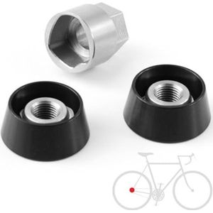 Pitlock Set SH38 Double Shimano-naaf Alfine Nexus 2 sluitingen zwart fiets