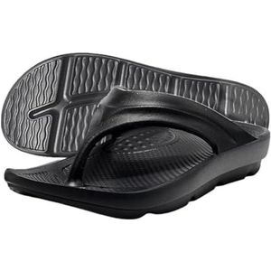 fengqingyunyan0304 Slides, comfortabele uniseks sandalen voor binnen/buiten zomerkleding, voor dames en heren, Zwart, 42.5 EU