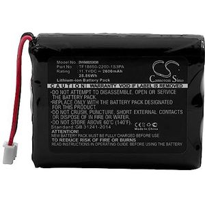vhbw Li-Ion batterij 2600mAh (11.1V) compatibel met luidsprekerboxen Speaker vervanging voor Marshall TF18650-2200-1S3PA