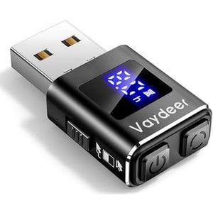 VAYDEER USB-muisjiggler met LED-timer - niet-detecteerbare muisbeweger met automatische uitschakeling | Dual Motion Modes, Stealth Silent, Plug & Play voor Windows/Mac/Linux - 2025 Aluminium Edition