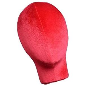 Mannequin Mannequin Hoofd Model Pruiken Bril Hoeden Display Stand Rood