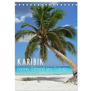 Caraïbisch - zon, strand en palmen (tafelkalender 2024 DIN A5 hoog), CALVENDO maandkalender