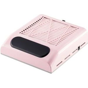 Nagelstofzuiger, Nagelstofafscheider Manicure Machine Tools Sterke Power Nagelstofzuiger Met verwijderfilter Nagelextractor Fan Nail Art Tool voor salon & thuis(Pink)
