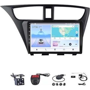 9 Inch Autoradio Voor Honda Civic Hatchback 2012-2017 Carplay Android Navigatie GPS Bluetooth Multimedia Speler Smart Automotive Systeem(WIFI 2G+32G)