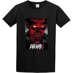 Men's Evil Dead 2 V.12 Ovie Poster Horror Black overhemden(Small)