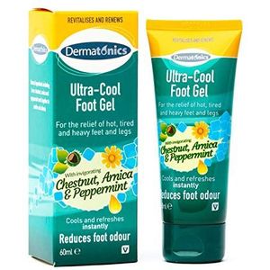 Dermatonics Ultra Cool Foot Gel voor het verlichten van hete benen en voeten, 60 ml