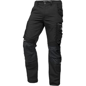 PUMA Workwear Precision X Werkbroek voor heren, premium werkbroek met veel zakken en versterkte knieën, voor handwerk, productie en bouw, zwart/zwart, 50
