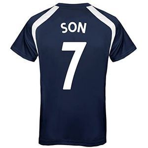 Tottenham Hotspur Officieel trainingsshirt voor kinderen, polyester, Marineblauw - Son 7, 12-13 jaar
