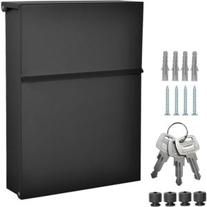 ALSTEN TECH - Designer Brievenbus - Zwart Mat - Mini 30x23 cm