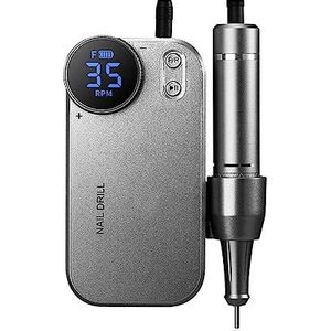 Elektrische nagelvijl, Elektrische nagelboormachine & powerbank 2 in 1 oplaadbare 35000 RPM elektrische nagelvijl, draagbare nagelboren for acrylnagels voor zowel natuurlijke als kunstnagels (Color :