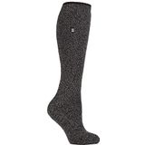 HEAT HOLDERS Merinowollen sokken voor dames, lang, warm, thermosokken, kniekousen, merinowol, voor de winter, zwart, 37-42 EU
