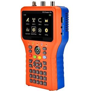 Satellietzoeker, V8 Finder Pro DVB-S2 DVB-T2 DVB-C AHD H.265 Satellietmeter Satellietzoeker Multifunctionele Digitale Satellietmeter