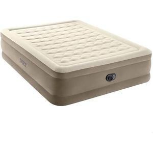 Intex 64428NP luchtbed Ultra Plush Bed Queen 230 V, beige, 203 x 152 x 46 cm