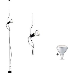 Flos Parentesi hanglamp nikkel F5400058 LED-lamp inbegrepen