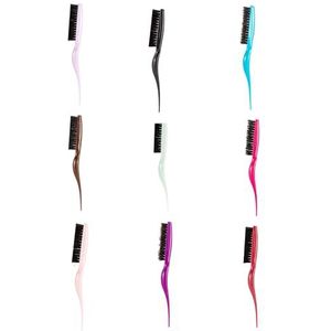 Zwijnenhaar Plagen Borstel Kam Met Staart Pick Voor Haar Sectioning Haarverzorging Hoofdhuid Massage