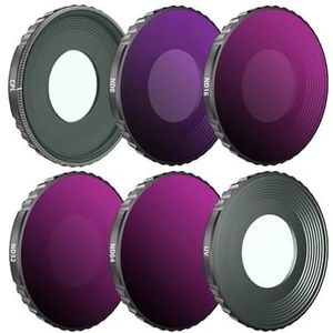BRDRC Camera Lens Filter for Osmo Action 3 Polarisator UV CPL ND8/16/32/64 PL aluminium Frame Protector Draagbare Accessoires (Color : UV CPL ND8 16 32 64)