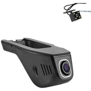 Auto Road Record WiFi DVR Dash Camera Rijvideorecorder Compatibel met Civic FB4 FG3 FB2 FG4 FB6 FK2 2011~2016(Front And Back)