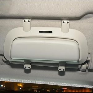 Opbergdoos voor zonnebrillen in de auto voor Ford Puma MK2 ST Line X 2020 2021 2022 2023, ABS brillenkokers, brillenhouder, brillendoos vooraan, organizer, C/grijs