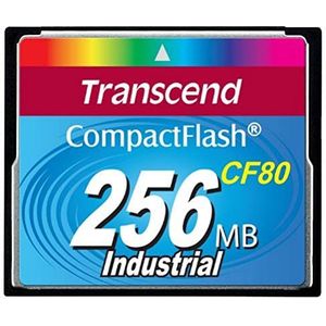 Transcend CompactFlash CF geheugenkaart 256MB 80x SLC DMA
